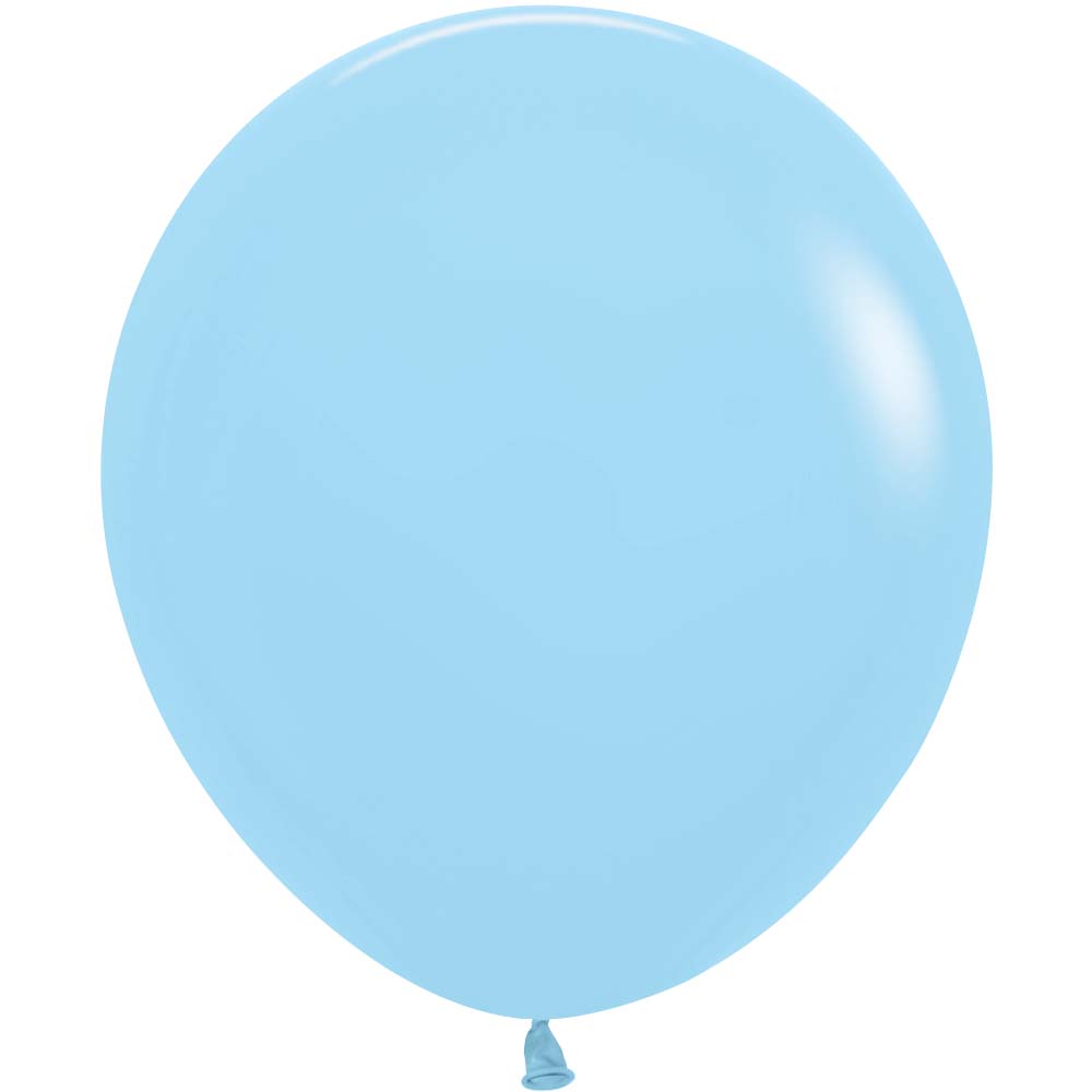 18 Inch Sempertex Pastel Matte Blue Latex Balloons 55177