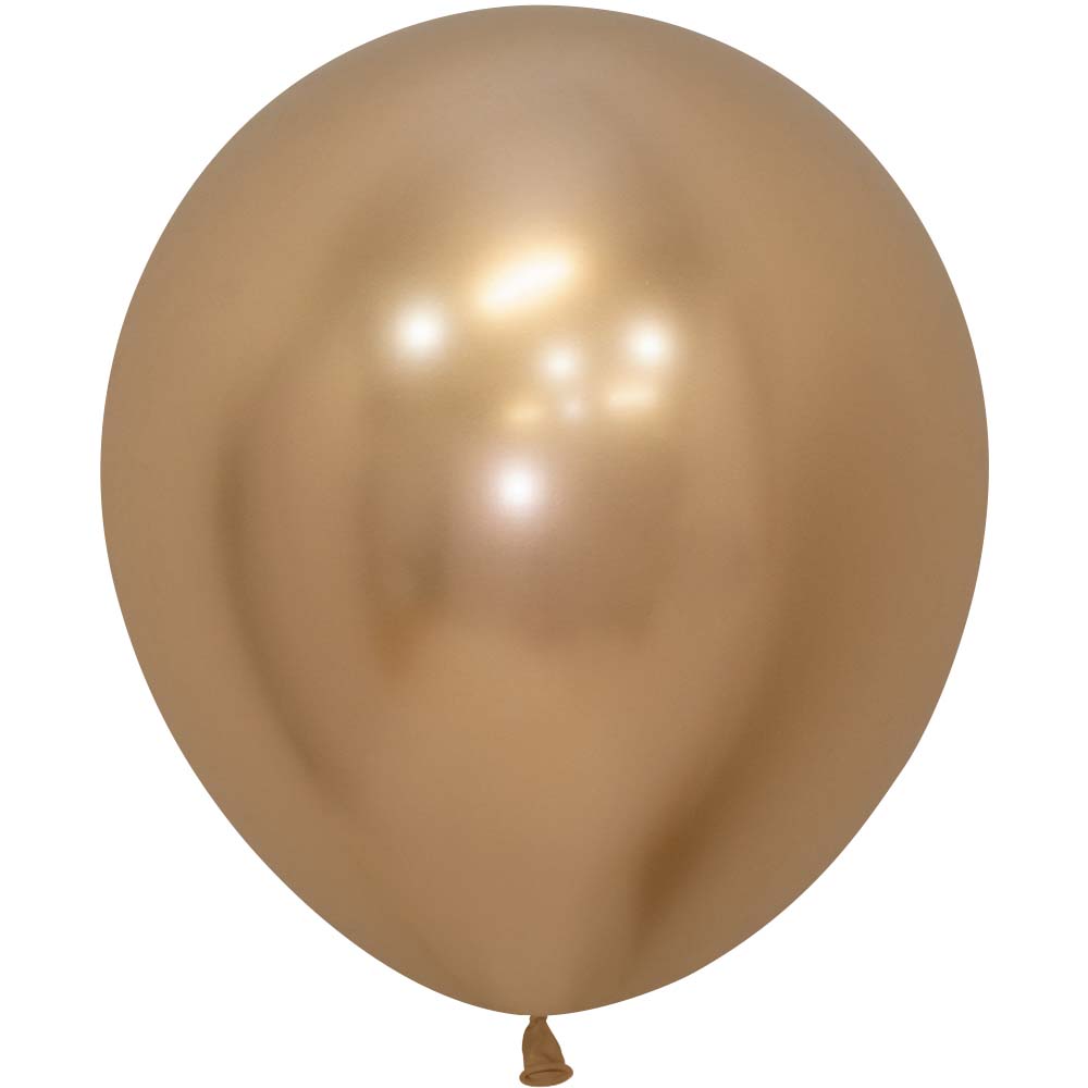 18 Inch Sempertex Reflex Gold Latex Balloons - 55848