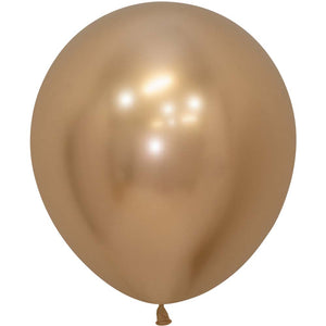 Sempertex 18 inch SEMPERTEX REFLEX GOLD Latex Balloons 55848-B