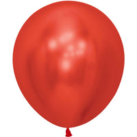 Sempertex 18 inch SEMPERTEX REFLEX CRYSTAL RED Latex Balloons 55855-B