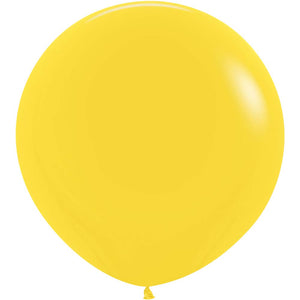 Sempertex 36 inch SEMPERTEX FASHION YELLOW Latex Balloons 56005P2-B