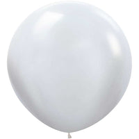 Sempertex 36 inch SEMPERTEX PEARL WHITE Latex Balloons 56061P2-B