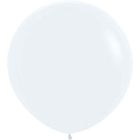 Sempertex 24 inch SEMPERTEX FASHION WHITE Latex Balloons 59002-B