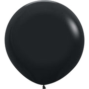 Sempertex 24 inch SEMPERTEX DELUXE BLACK Latex Balloons 59014-B