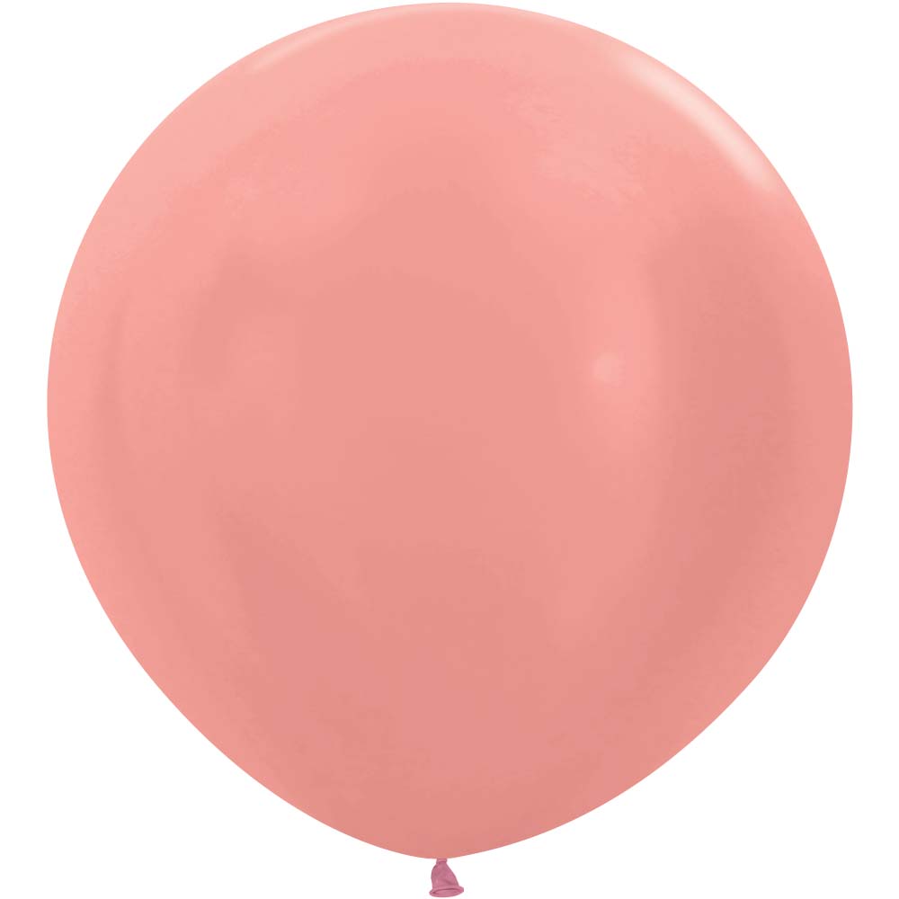 Sempertex 24 inch SEMPERTEX METALLIC ROSE GOLD Latex Balloons 59099-B