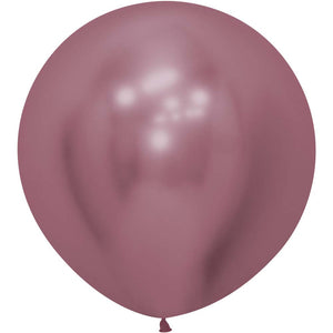 Sempertex 24 inch SEMPERTEX REFLEX PINK Latex Balloons 59141-B