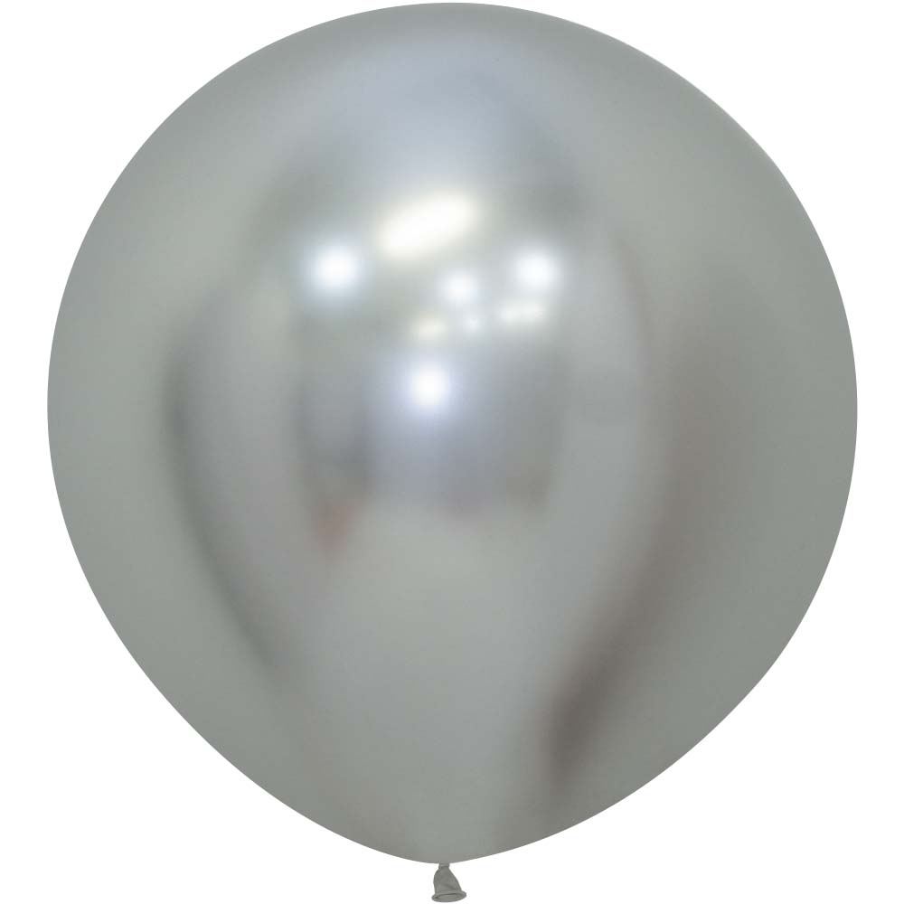 24 Inch Sempertex Relex Silver Latex Balloons - 59145