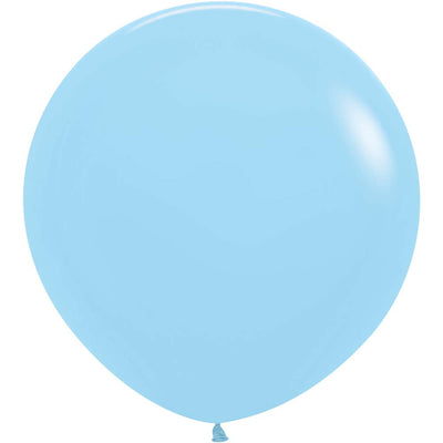 Sempertex 24 inch SEMPERTEX PASTEL MATTE BLUE Latex Balloons 59177-B