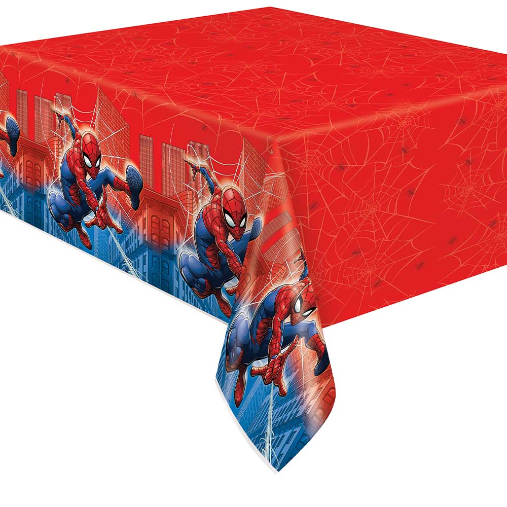 SPIDER-MAN RECTANGULAR PLASTIC TABLE COVER 54 INCH X 84 INCH