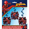 Unique SPIDER-MAN HANGING SWIRLS (3 PK) Party Decor 59229-UN
