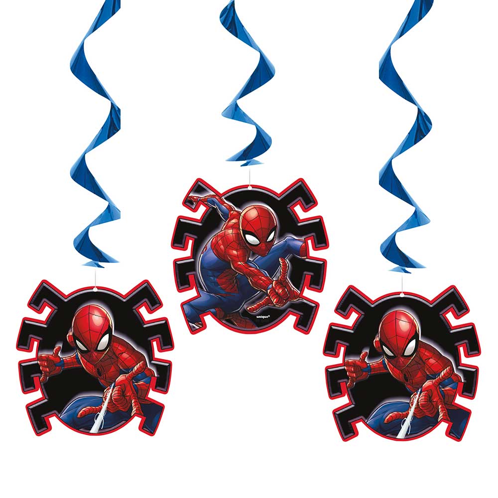 SPIDER-MAN HANGING SWIRLS (3 PK)