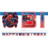 Unique 6.4 foot SPIDER-MAN HAPPY BIRTHDAY JOINTED BANNER Party Decor 59230-UN