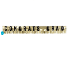 6 foot CONGRATS GRAD GOLD FOIL FRINGE BANNER - LA Balloons