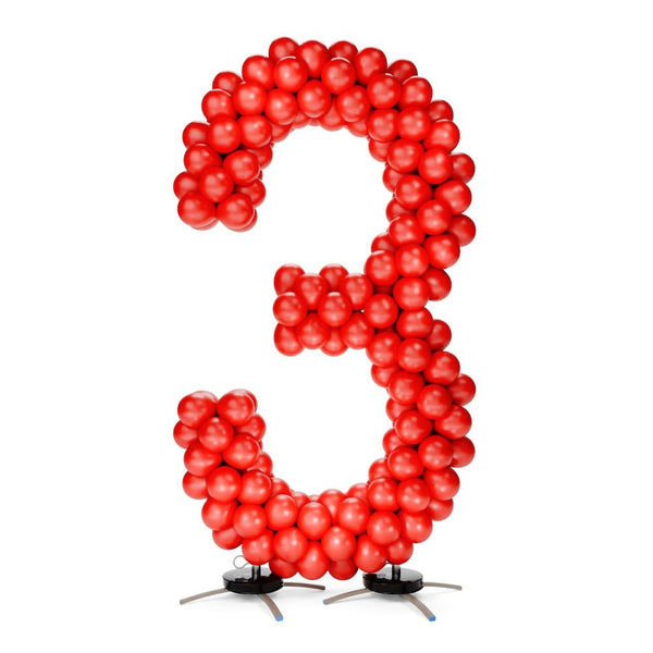 6 foot NUMBER FRAME KIT - NUMBER 3 - LA Balloons