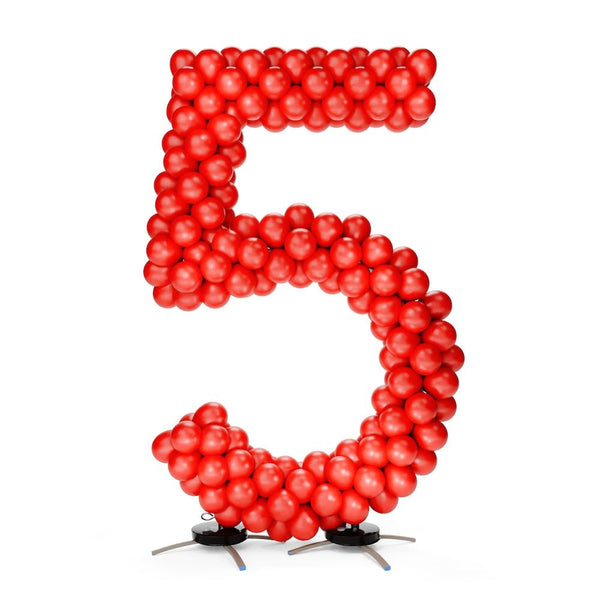 6 foot NUMBER FRAME KIT - NUMBER 5 - LA Balloons