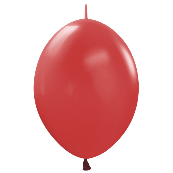 6 inch SEMPERTEX LINK - O - LOON DELUXE IMPERIAL RED - LA Balloons