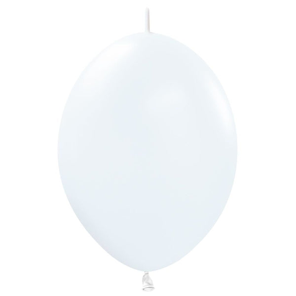 6 inch SEMPERTEX LINK - O - LOON - FASHION WHITE - LA Balloons