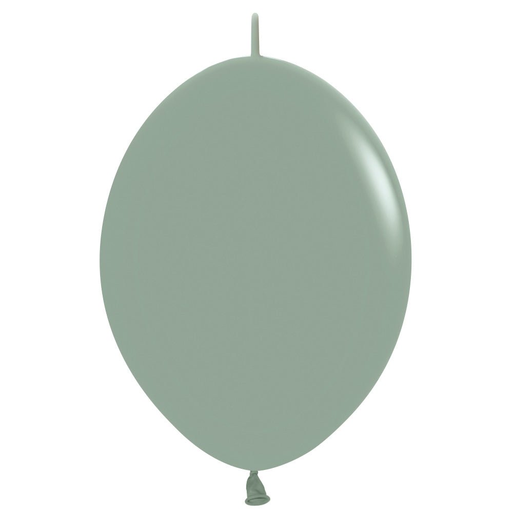 6 inch SEMPERTEX LINK - O - LOON PASTEL DUSK LAUREL GREEN - LA Balloons