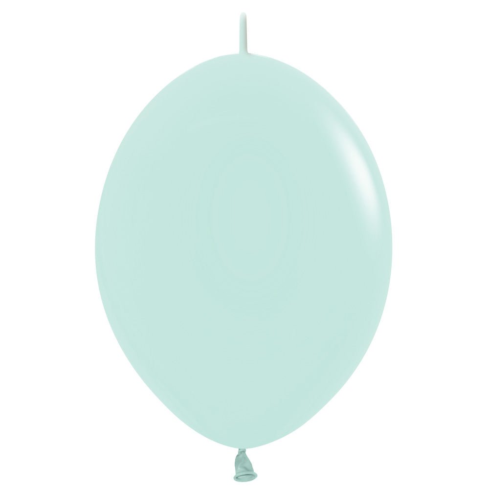 6 inch SEMPERTEX LINK - O - LOON PASTEL MATTE GREEN - LA Balloons
