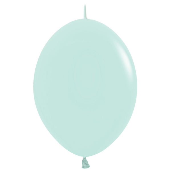 6 inch SEMPERTEX LINK - O - LOON PASTEL MATTE GREEN - LA Balloons