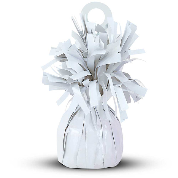 6 oz. FOIL BALLOON WEIGHT - WHITE - LA Balloons