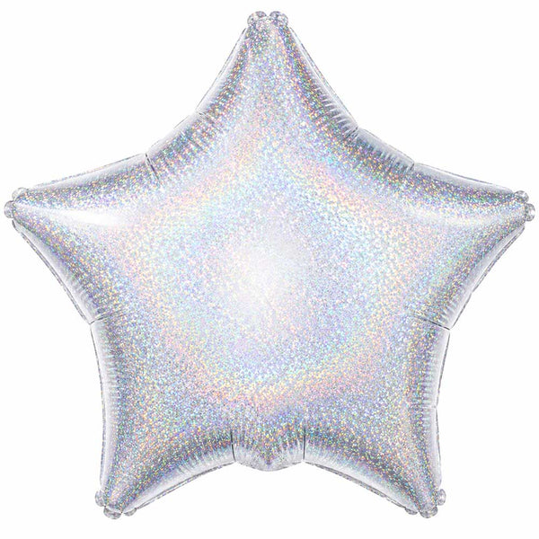 19 inch SILVER HOLOGRAPHIC STAR