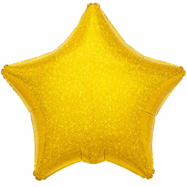 19 inch GOLD HOLOGRAPHIC STAR