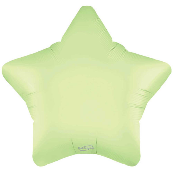 19 inch SATIN PASTEL PISTACHIO STAR