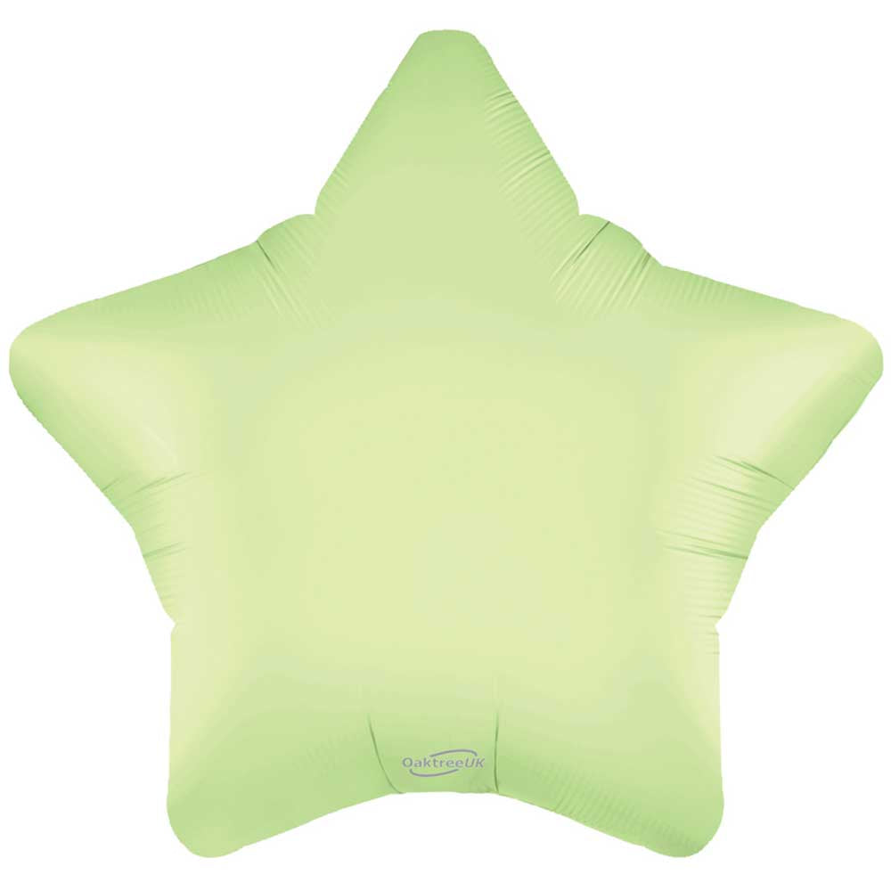 19 inch SATIN PASTEL PISTACHIO STAR