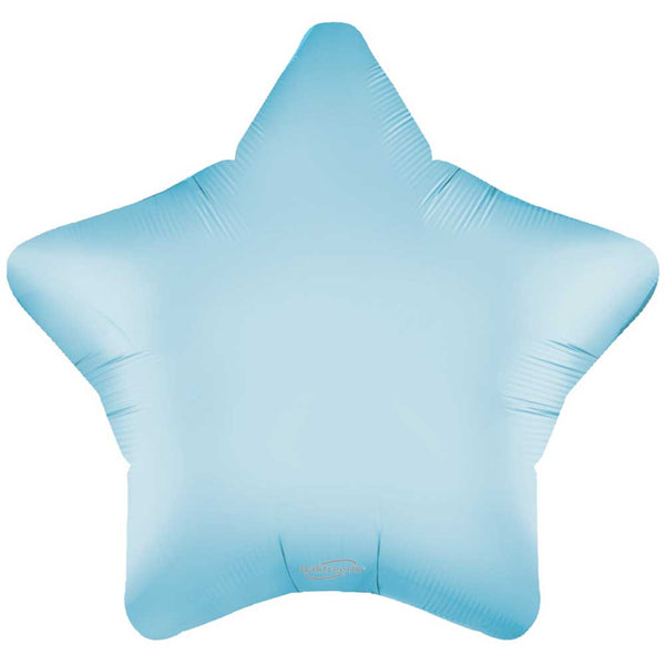 19 inch SATIN PASTEL BLUE STAR