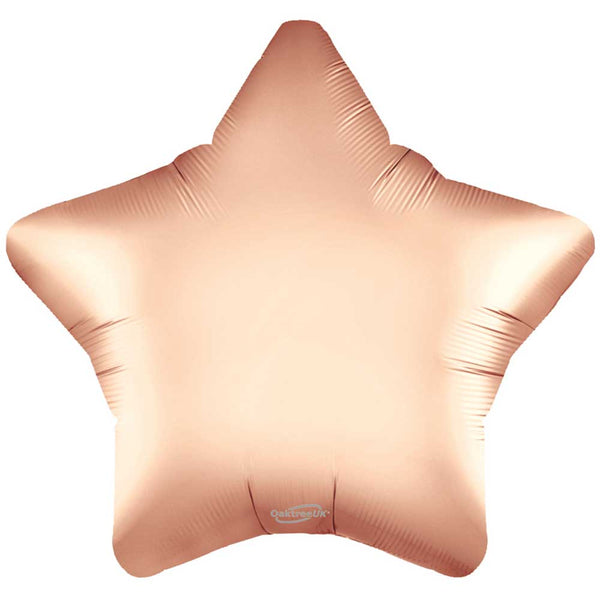 19 inch SATIN PASTEL ROSE QUARTZ STAR