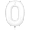 34 inch NUMBER 0 - OAKTREE - MATTE WHITE
