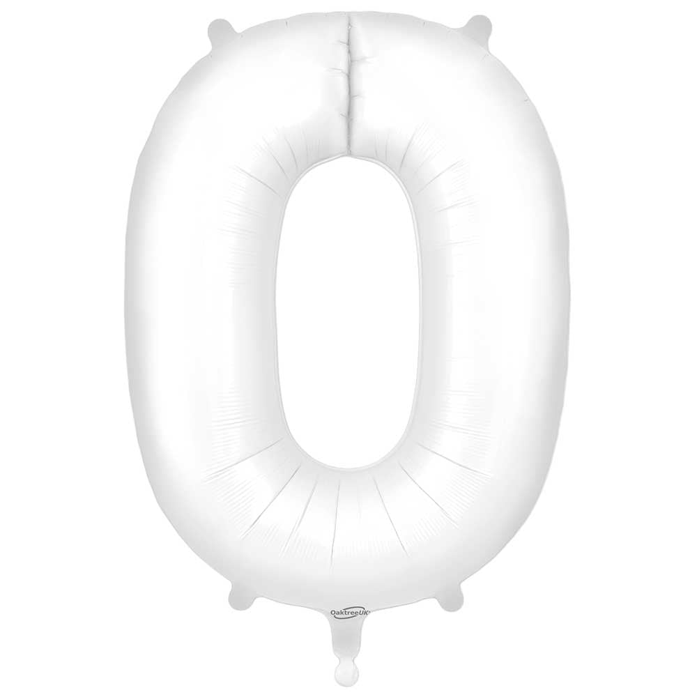 34 inch NUMBER 0 - OAKTREE - MATTE WHITE