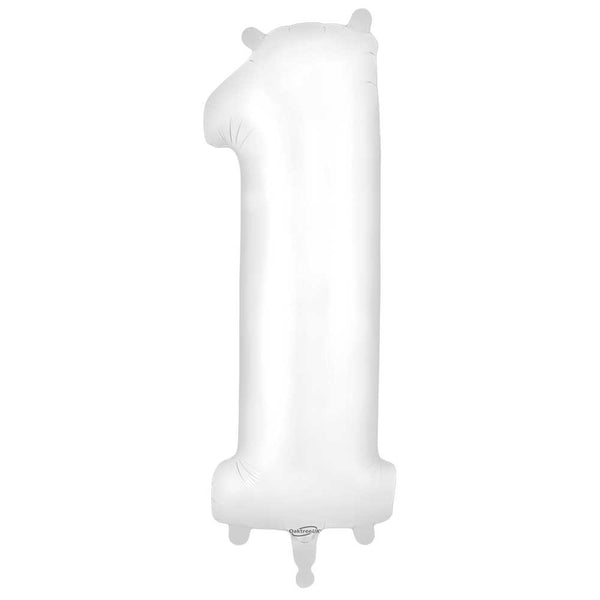 34 inch NUMBER 1 - OAKTREE - MATTE WHITE