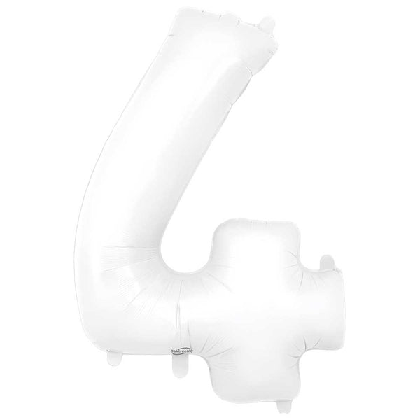 34 inch NUMBER 4 - OAKTREE - MATTE WHITE