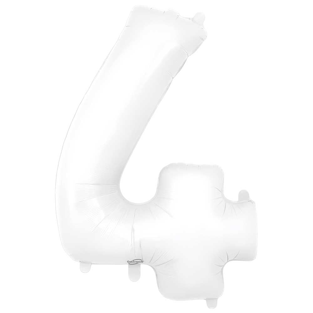 34 inch NUMBER 4 - OAKTREE - MATTE WHITE