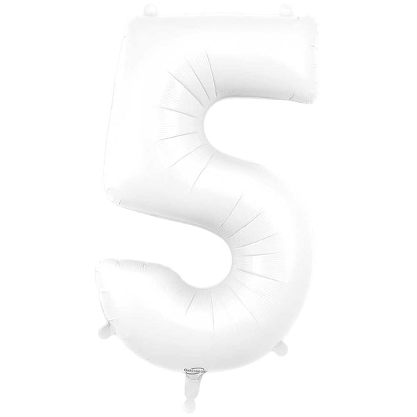 34 inch NUMBER 5 - OAKTREE - MATTE WHITE