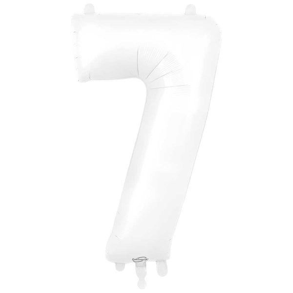 34 inch NUMBER 7 - OAKTREE - MATTE WHITE