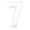 34 inch NUMBER 7 - OAKTREE - MATTE WHITE