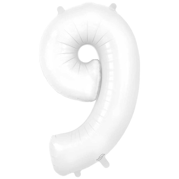 34 inch NUMBER 9 - OAKTREE - MATTE WHITE