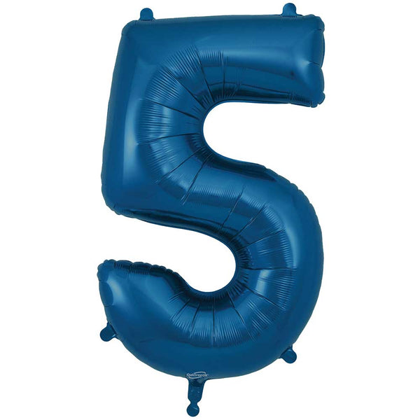 34 inch NUMBER 5 - OAKTREE - METALLIC NAVY BLUE
