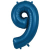 34 inch NUMBER 9 - OAKTREE - METALLIC NAVY BLUE