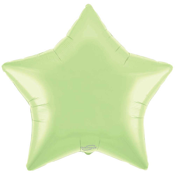 36 inch SATIN PASTEL PISTACHIO STAR