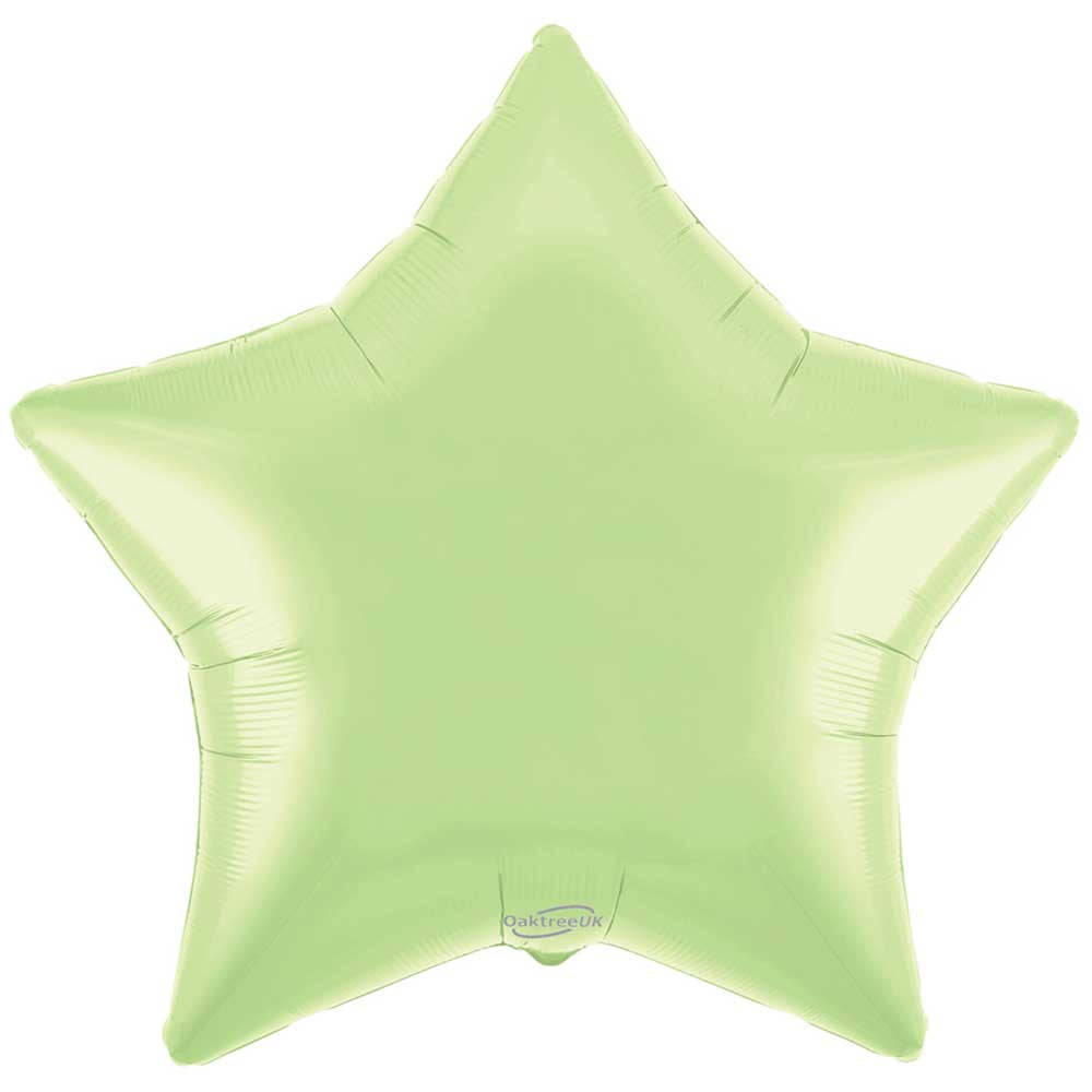 36 inch SATIN PASTEL PISTACHIO STAR