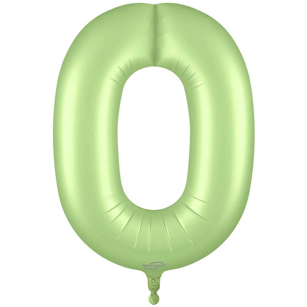 34 inch NUMBER 0 - OAKTREE - SATIN PASTEL PISTACHIO
