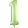 34 inch NUMBER 1 - OAKTREE - SATIN PASTEL PISTACHIO