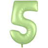 34 inch NUMBER 5 - OAKTREE - SATIN PASTEL PISTACHIO