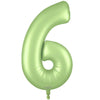 34 inch NUMBER 6 - OAKTREE - SATIN PASTEL PISTACHIO