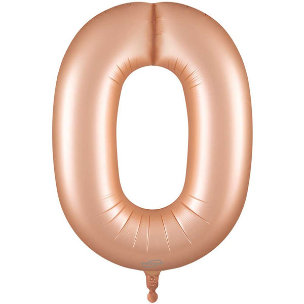 34 inch NUMBER 0 - OAKTREE - SATIN PASTEL ROSE QUARTZ