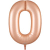 34 inch NUMBER 0 - OAKTREE - SATIN PASTEL ROSE QUARTZ